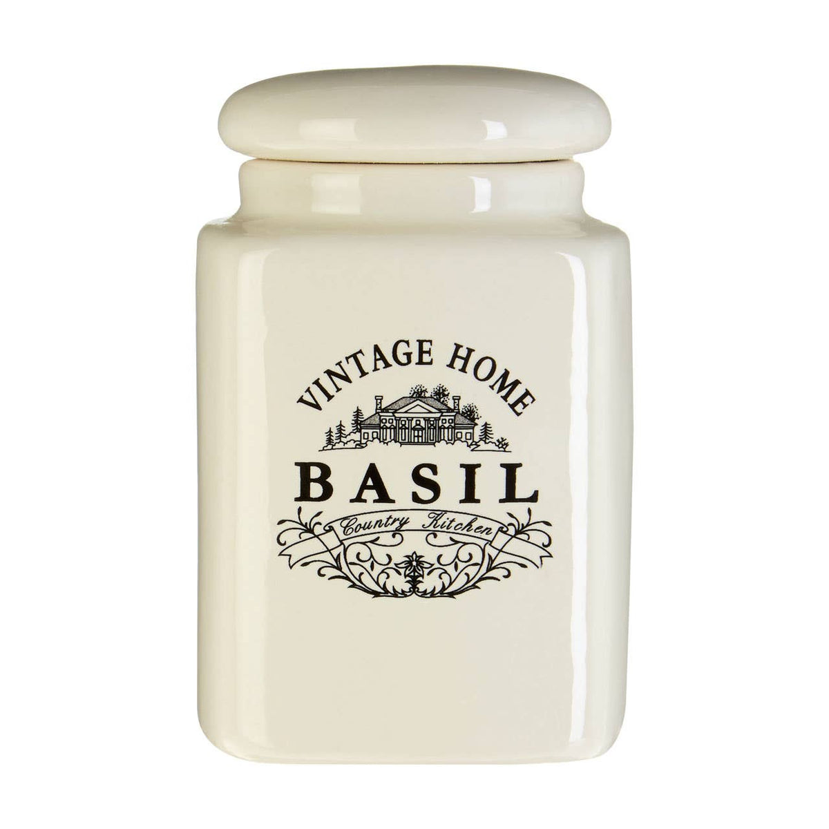 Vintage Home Set of Six Cream Spice Jars