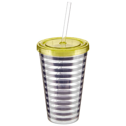Mimo Stripe 450ml Drinks Cup