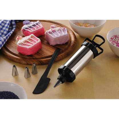 Hallie Icing Syringe Set with Nozzles and Spatula