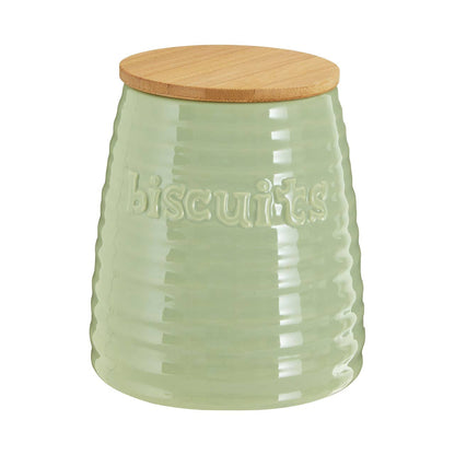 Winnie Green Dolomite Biscuit Canister