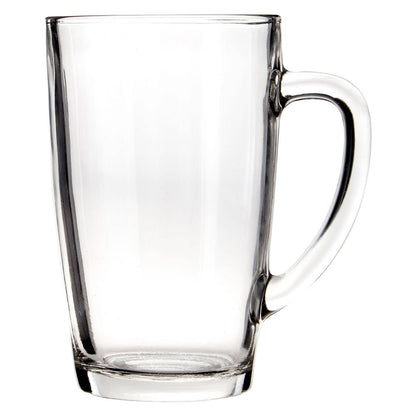 Euri Clear Tall Glass Mugs Set Of 4