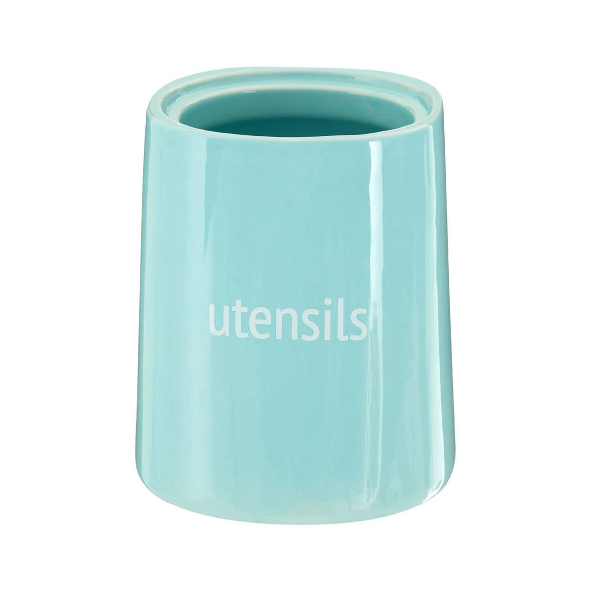 Fletcher Blue Ceramic Utensil Holder