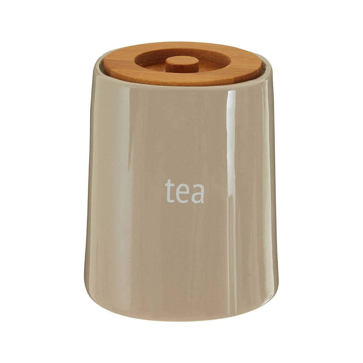Fletcher Beige Ceramic Tea Canister