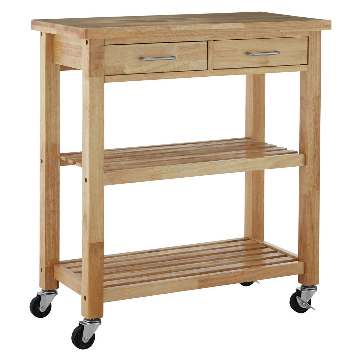 Harlow Glenn Tropical Hevea Wood Kitchen Trolley