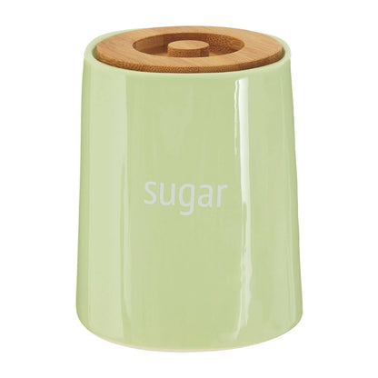 Fletcher Green Ceramic Sugar Canister