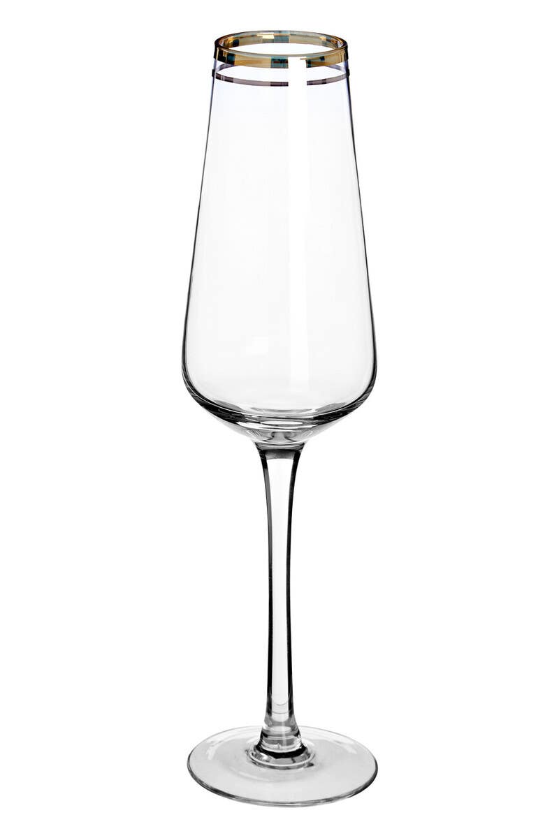 Set Of Four Charleston Champagne Glasses