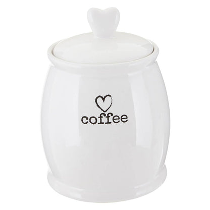 Charm White Dolomite Coffee Canister