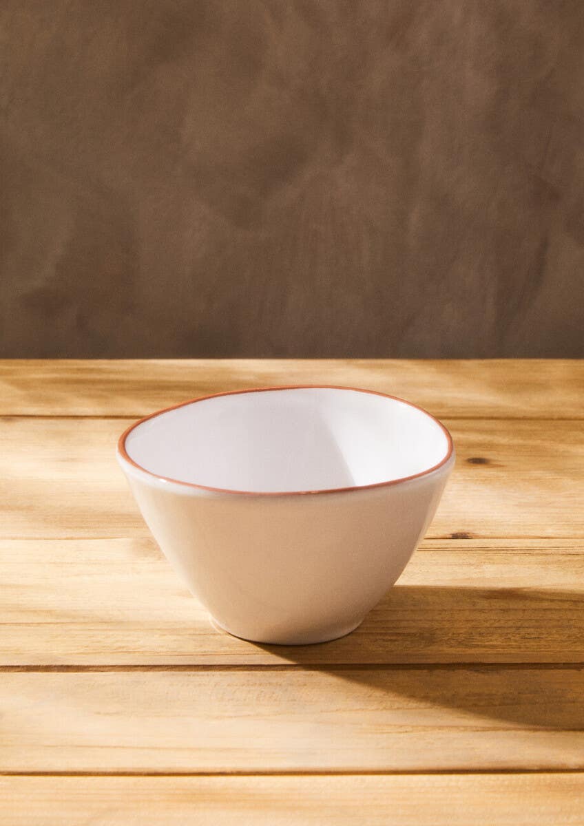 Calisto Terracotta White Glazed Cereal Bowl