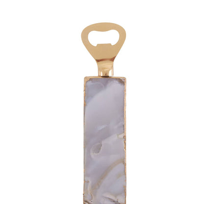 Bowerbird Agata Natural Bottle Opener And Stopper Set
