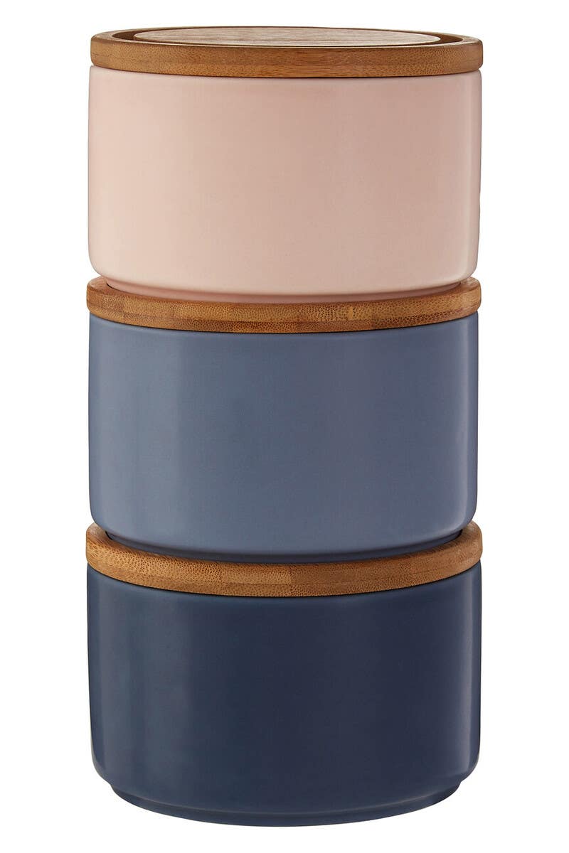 Fenwick Set of 3 Stacking Canisters