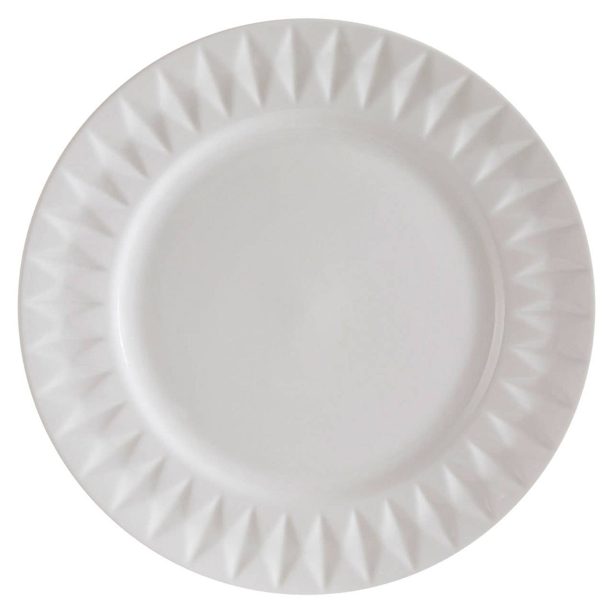 Avie 16 Piece Embossed Geo Dinner Set