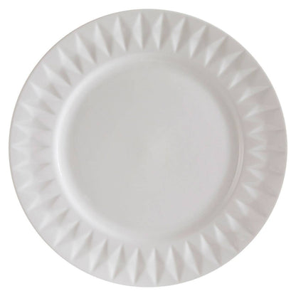 Avie 16 Piece Embossed Geo Dinner Set