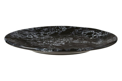 Hygge Black Marble Effect Dinner Plate