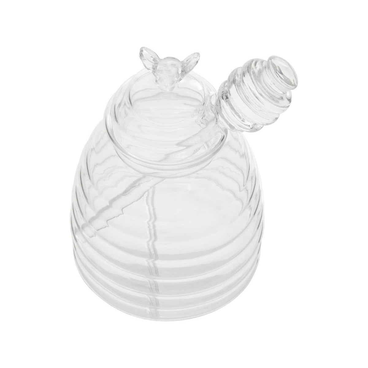 Freska Glass Honey Jar With Dipper