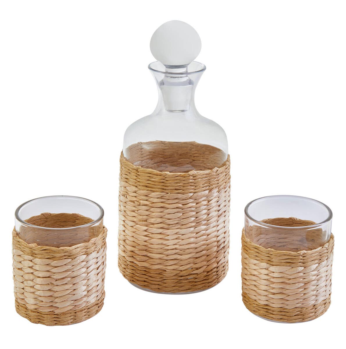 Juno Three Piece Glass And Decanter Set