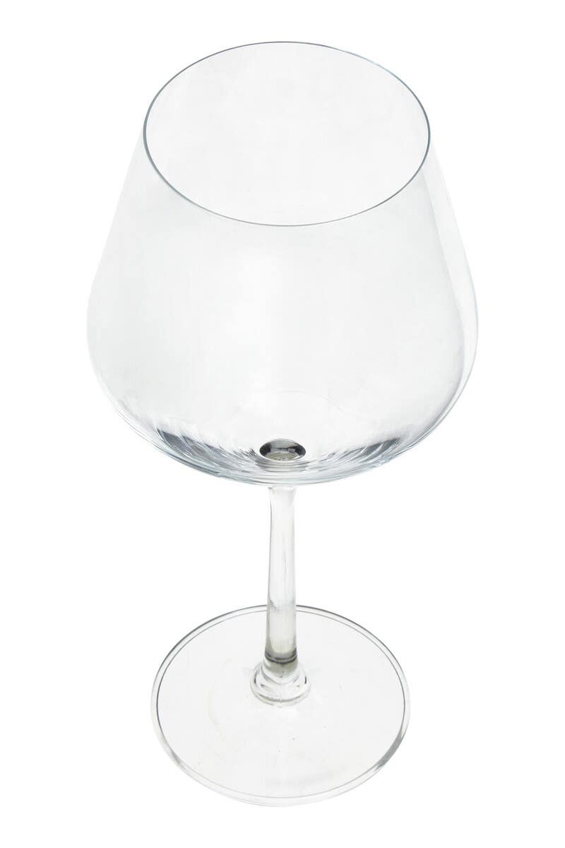 Ada Set Of 2 Crystal Burgundy Glasses