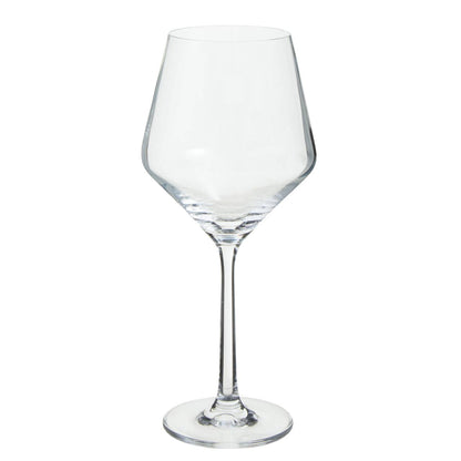 Ada Set Of 4 Crystal Burgundy Glasses