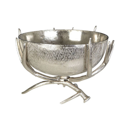Stag Antler Nickel Finish Bowl