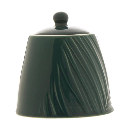 Bali Dark Green Sugar Pot