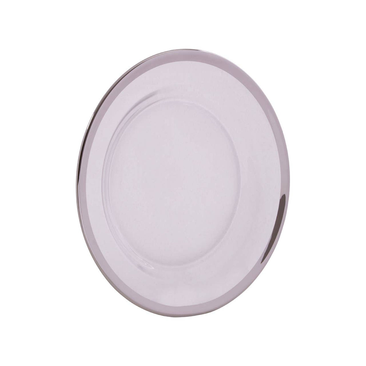 Ida Glass Side Plate With Silver Rim