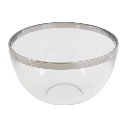 Ida Glass Bowl With Silver Rim