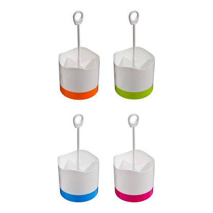 Kitchen Brights Plastic Cutlery Caddy - Hot Pink and White
