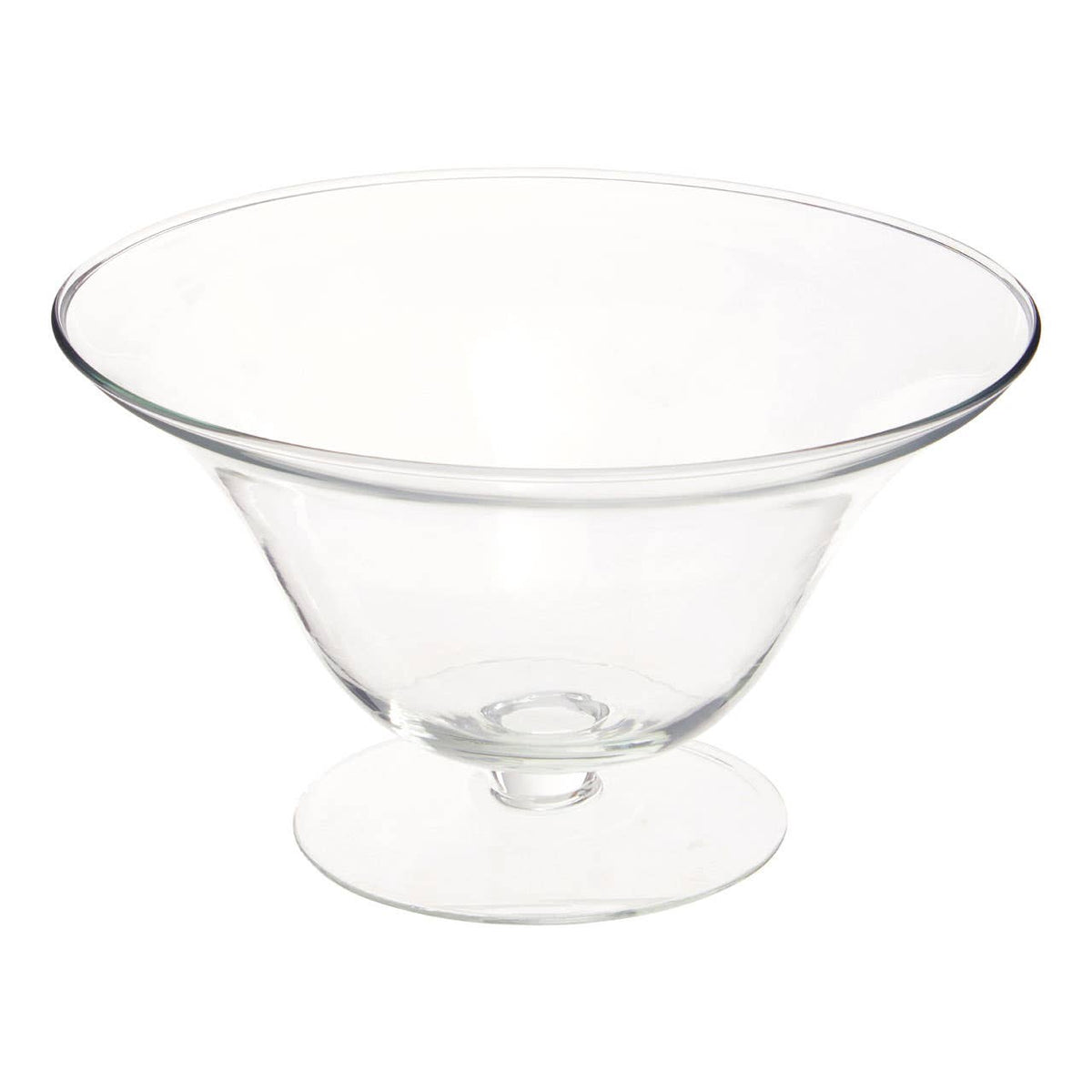 Ambra Clear Glass Fluted Bowl.