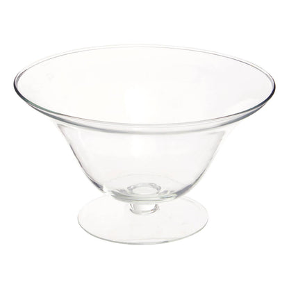 Ambra Clear Glass Fluted Bowl.