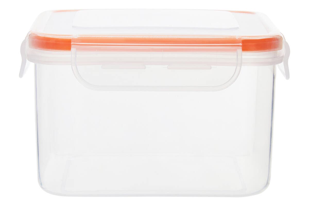 Herrela 4 Piece Square Food Containers with Airtight Lids