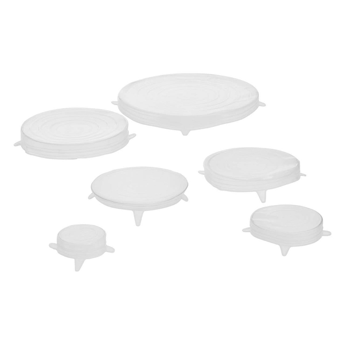 Set Of Six Zing Silicone Lids
