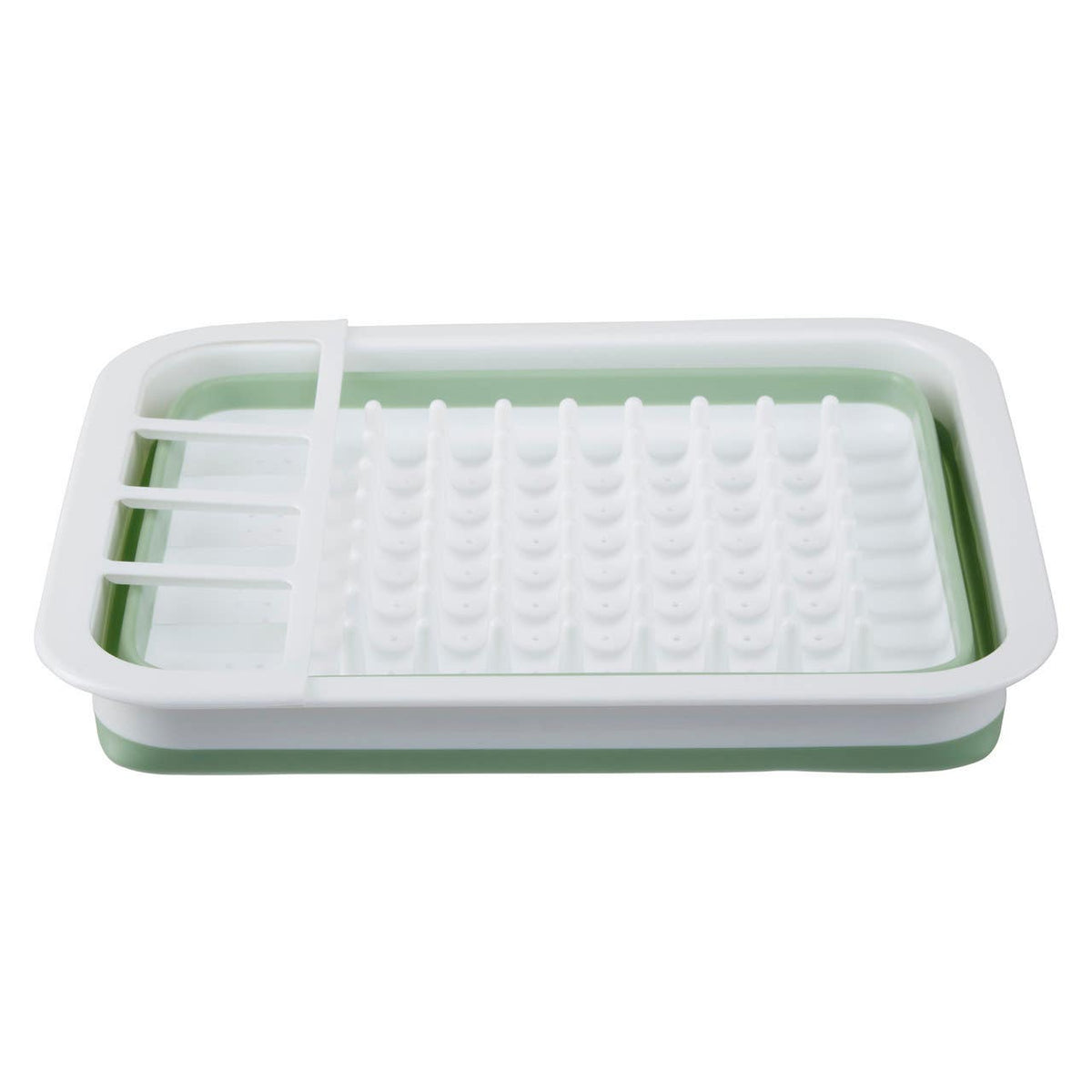 Umbria Collapsible Dish Rack - Green White