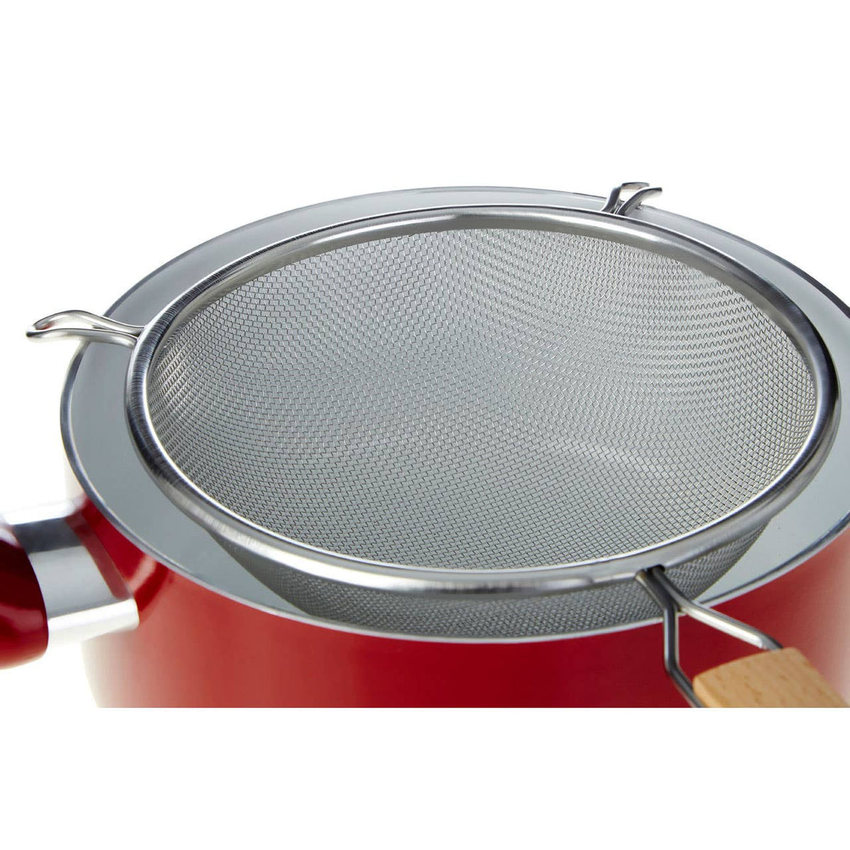 Zenigo Large Sieve with Wooden Handle
