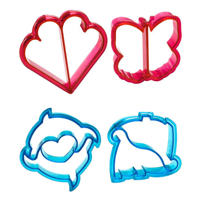 Sucre Dinosaur and Dolphin Sandwich Cutters