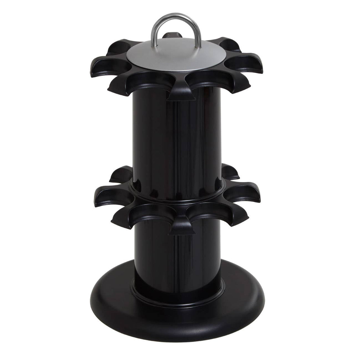 Luciano 2 Tier Black Spice Rack