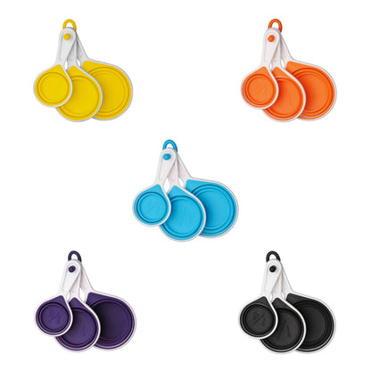 Zing Yellow Collapsible Silicone Measuring Cups