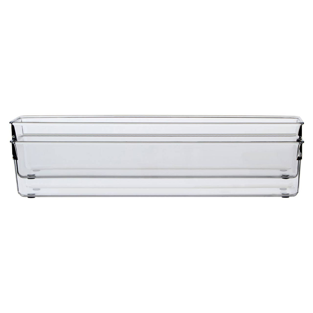 Romm Set Of Two Large Kitchen Organisers - Clear, 10cm wide