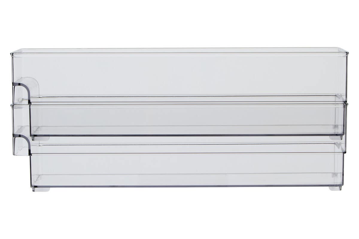 Romm Set of Two Small Stackable Fridge Storage Trays