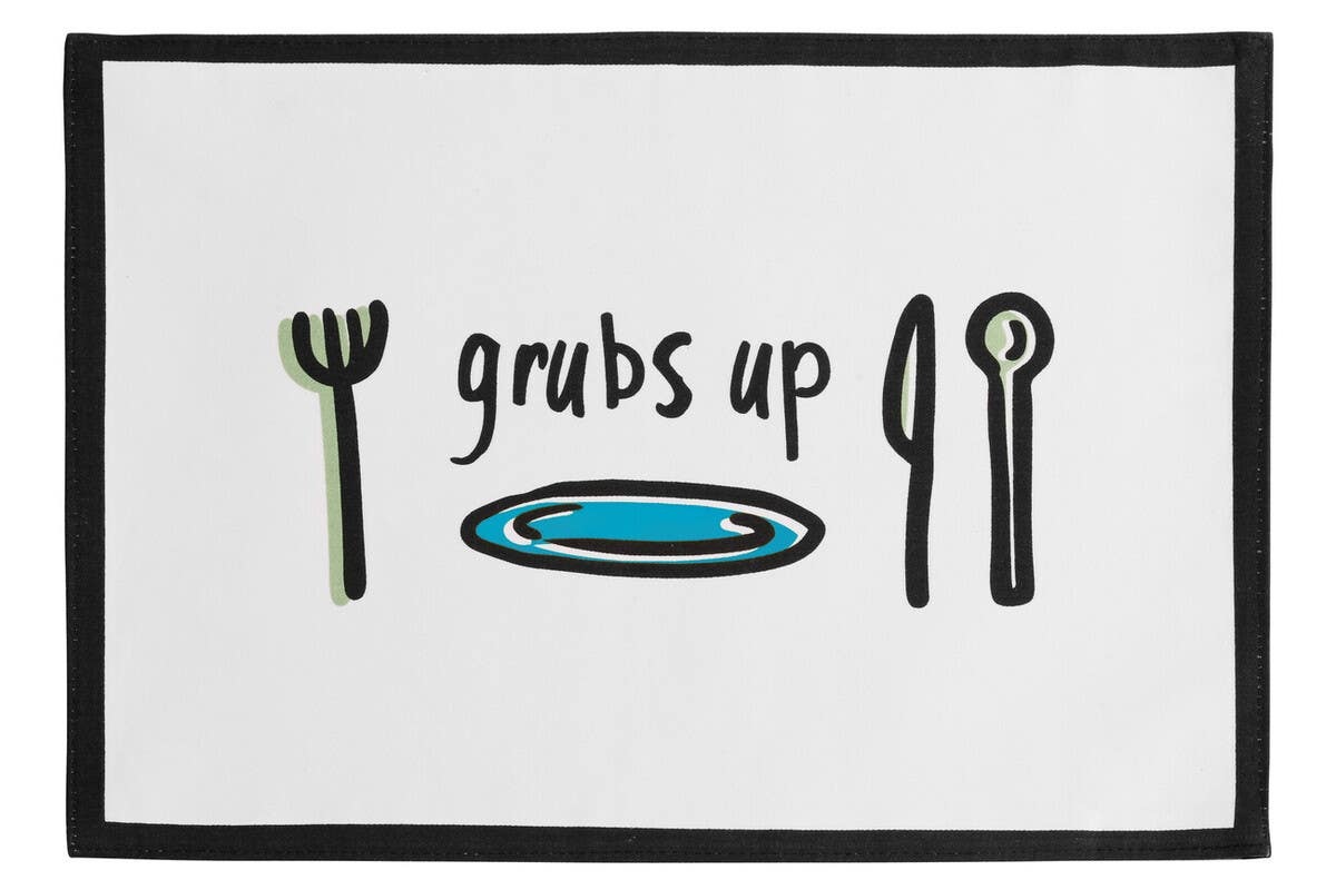 Doodle Set Of Four Grubs Up Placemats