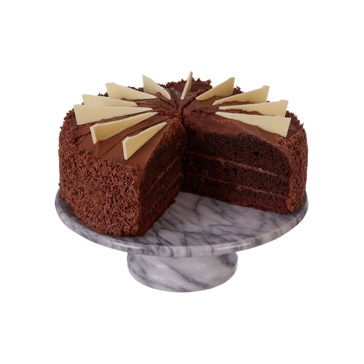 Salerno White Marble Cake Stand