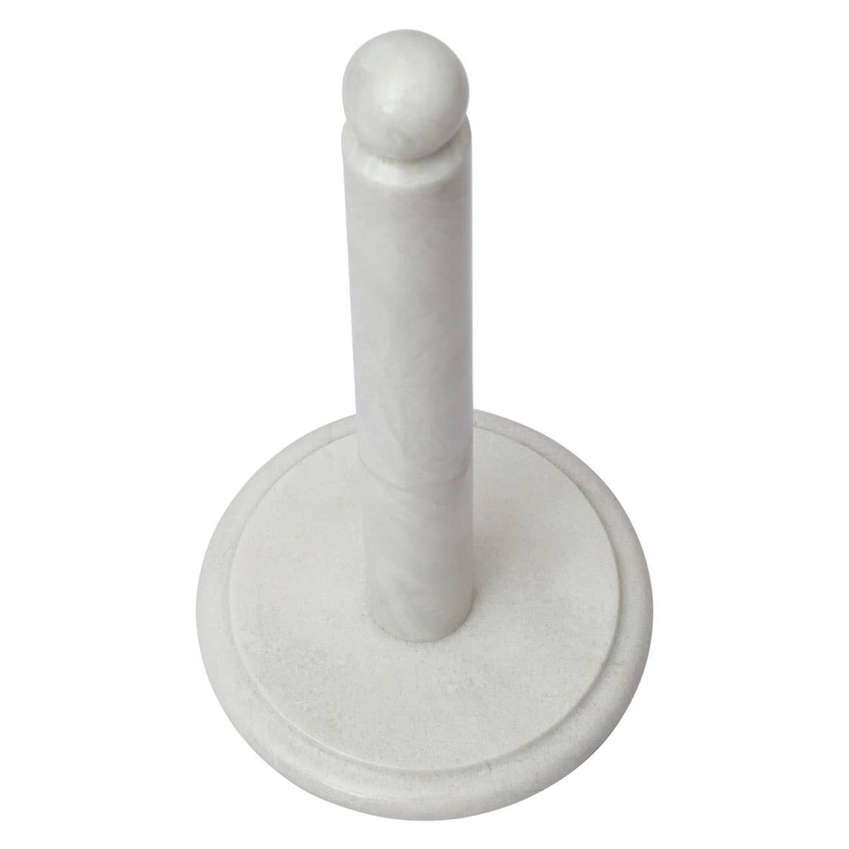 Kindia White Marble Kitchen Roll Holder