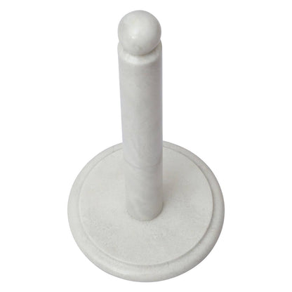Kindia White Marble Kitchen Roll Holder