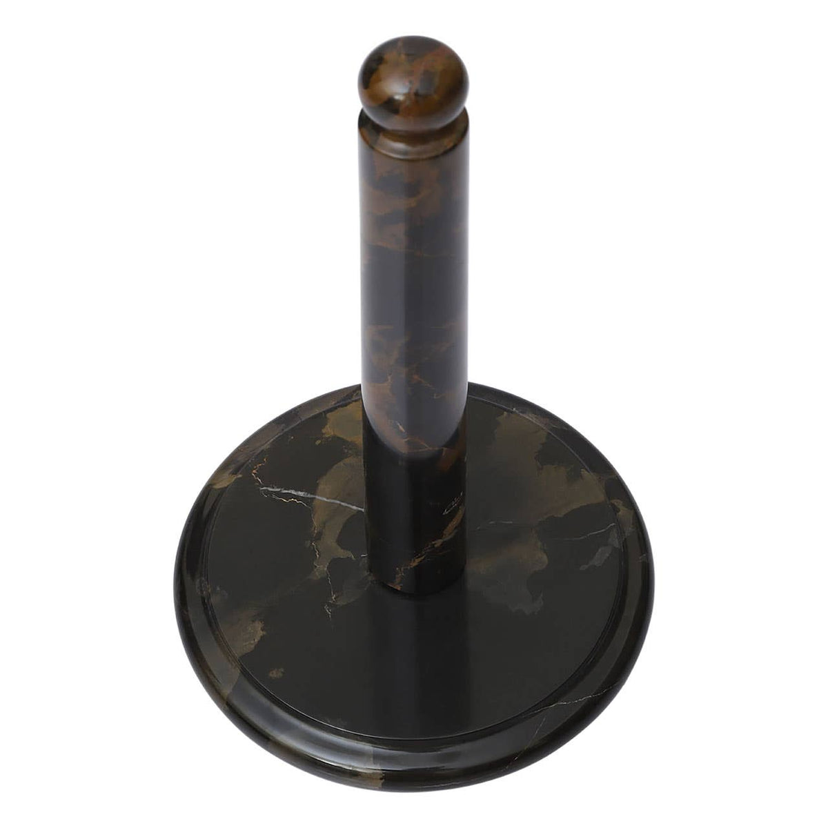 Marmore Black and Gold Marble Kitchen Roll Holder