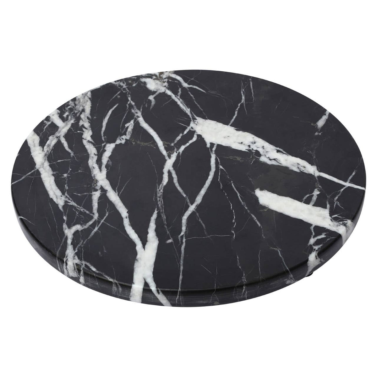 Marmore Black and Gold Marble Round Chopping and Serving Board