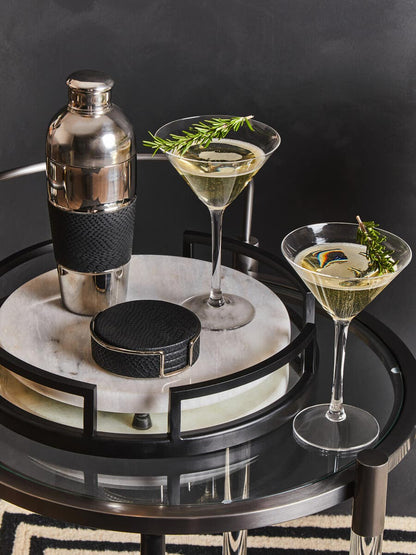 Kindia Round White Marble Chopping and Serving Board
