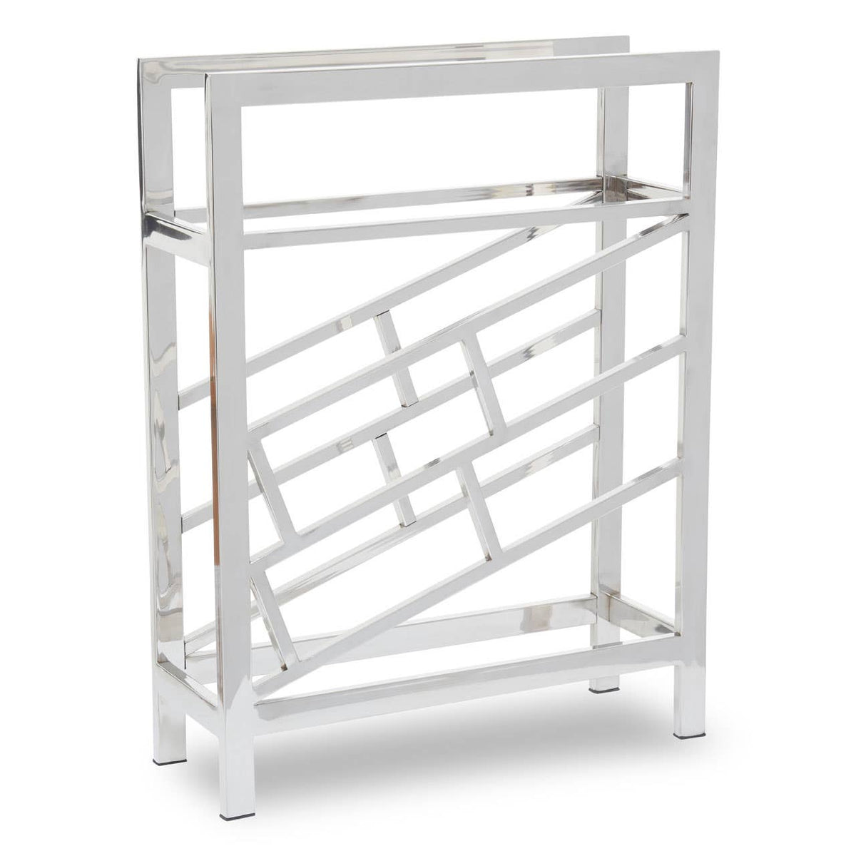 Barolo Silver Floorstanding  12 Bottle Wine Rack