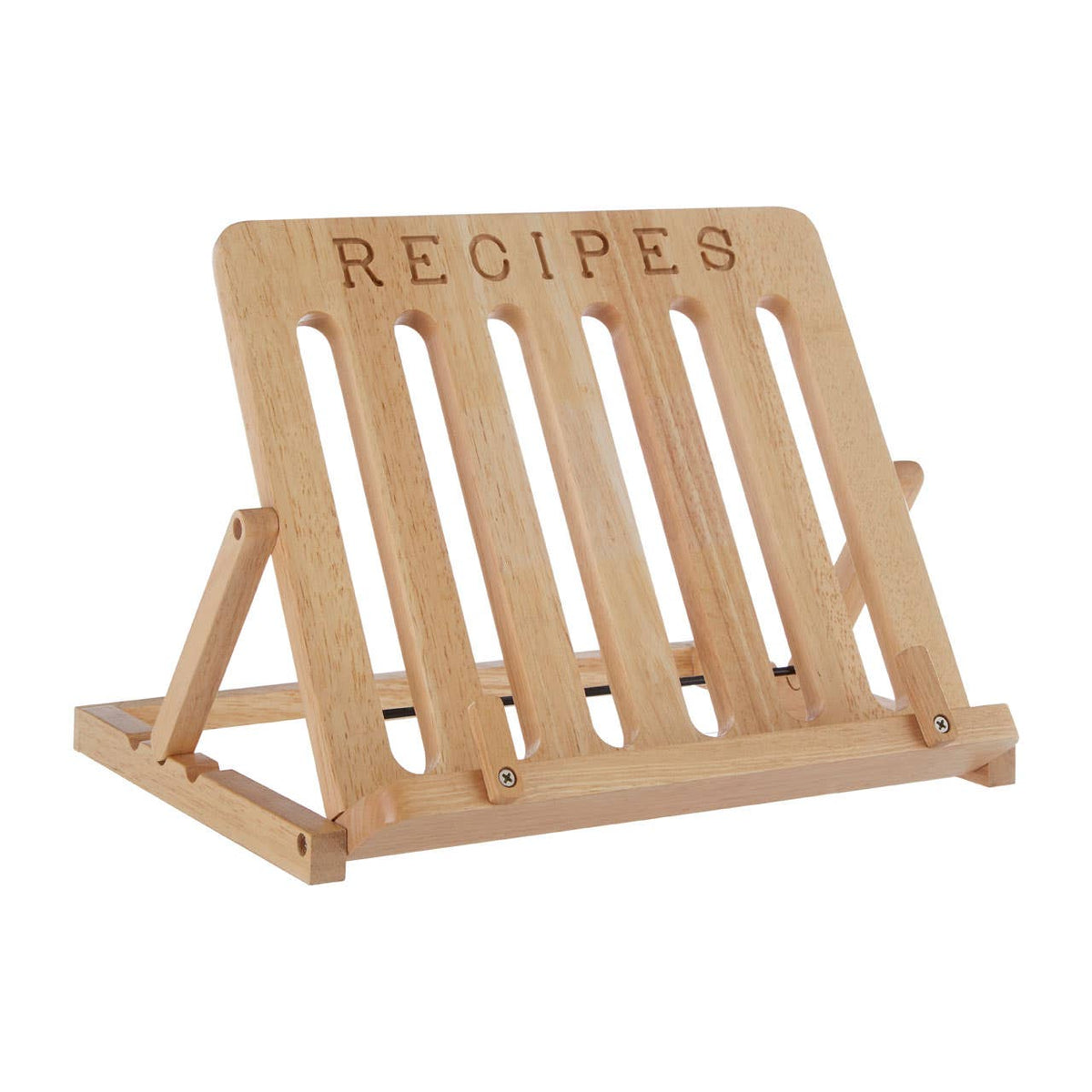 Soka Tropical Hevea Wood Cookbook Stand