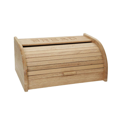 Soka Rubberwood Bread Bin with White Base