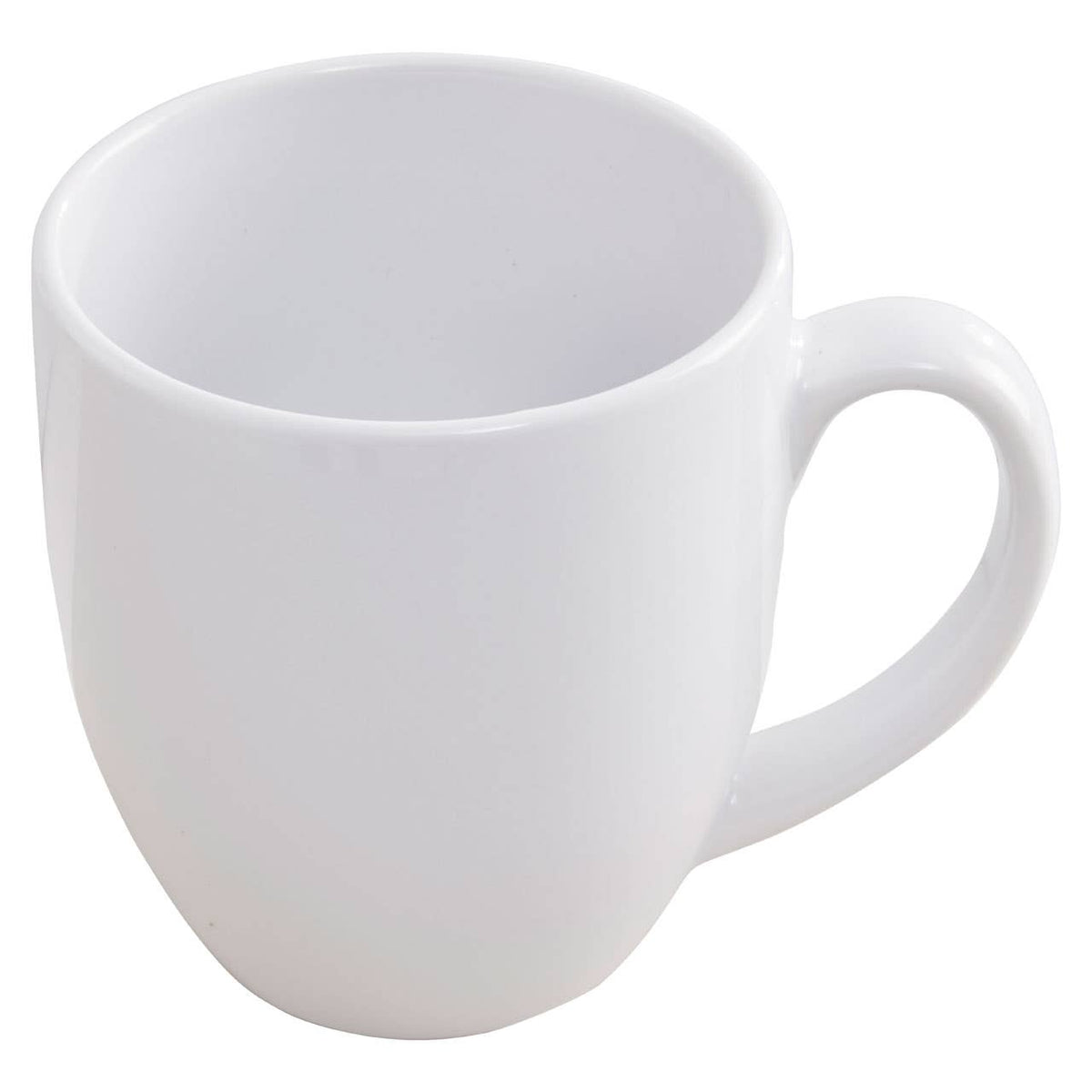 Elmira White Tapered Stoneware Mug