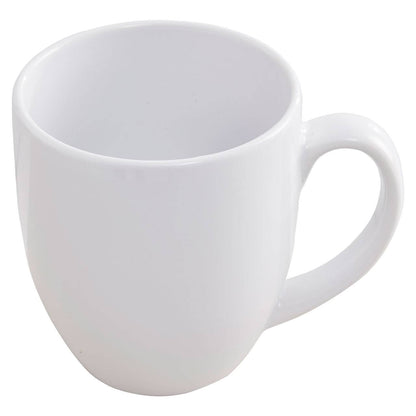 Elmira White Tapered Stoneware Mug