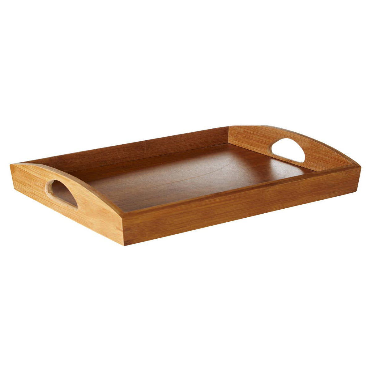 Aleki Bamboo Serving Tray With Handles